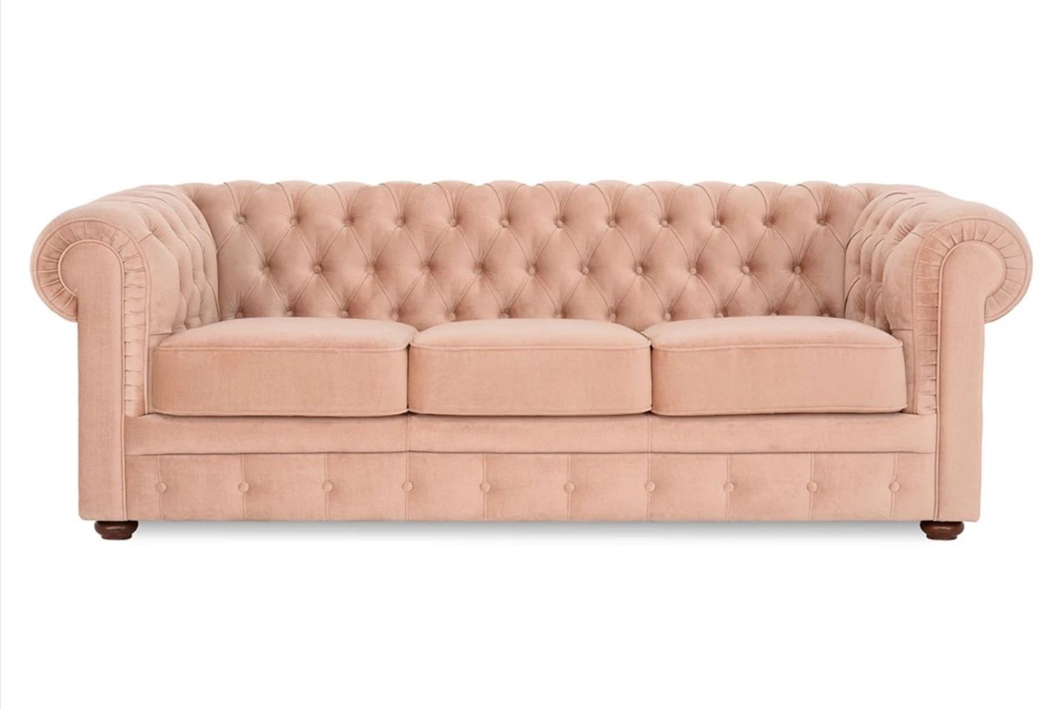 canapele chesterfield velvet powder