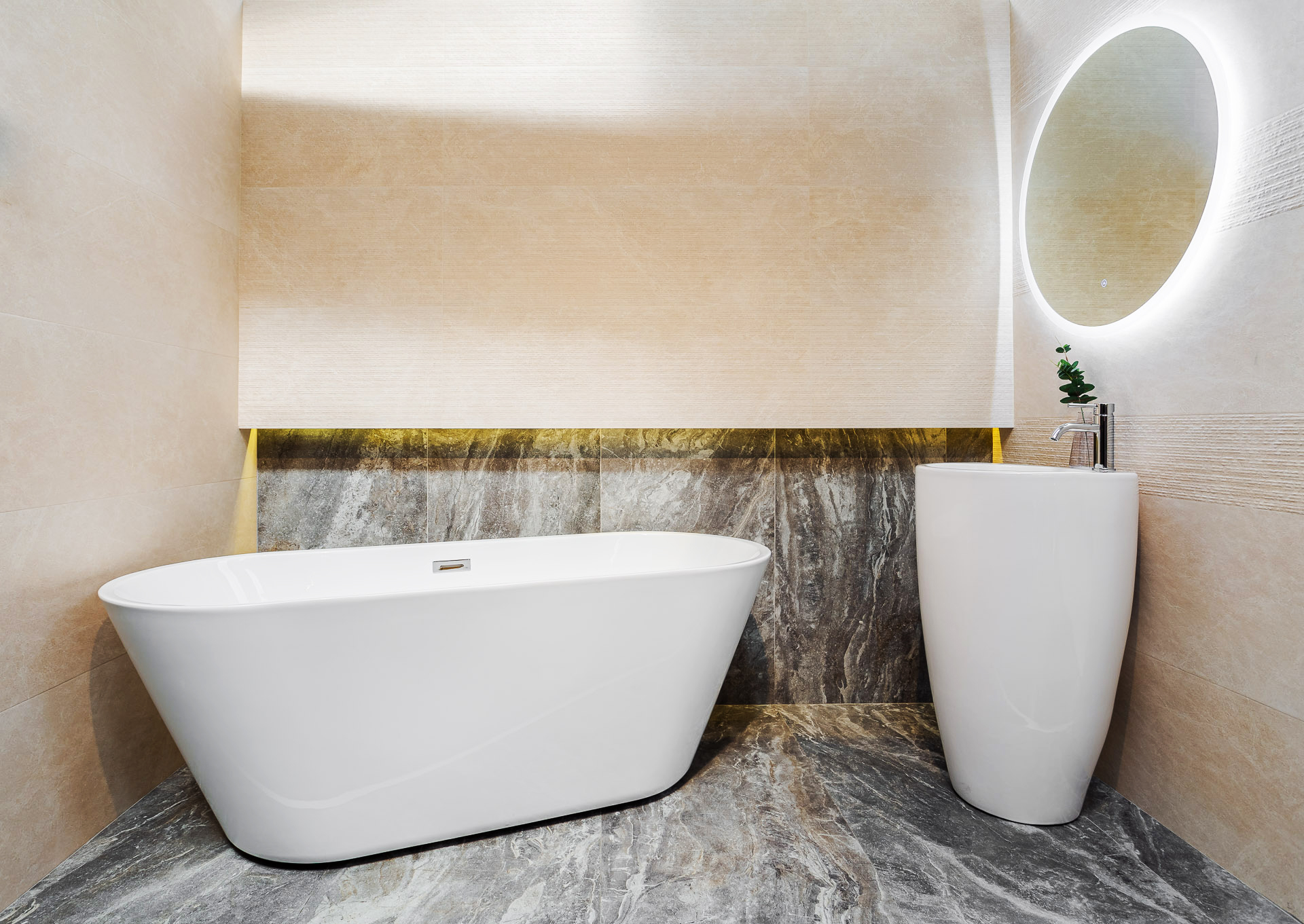 amenajare baie cu cadă freestanding