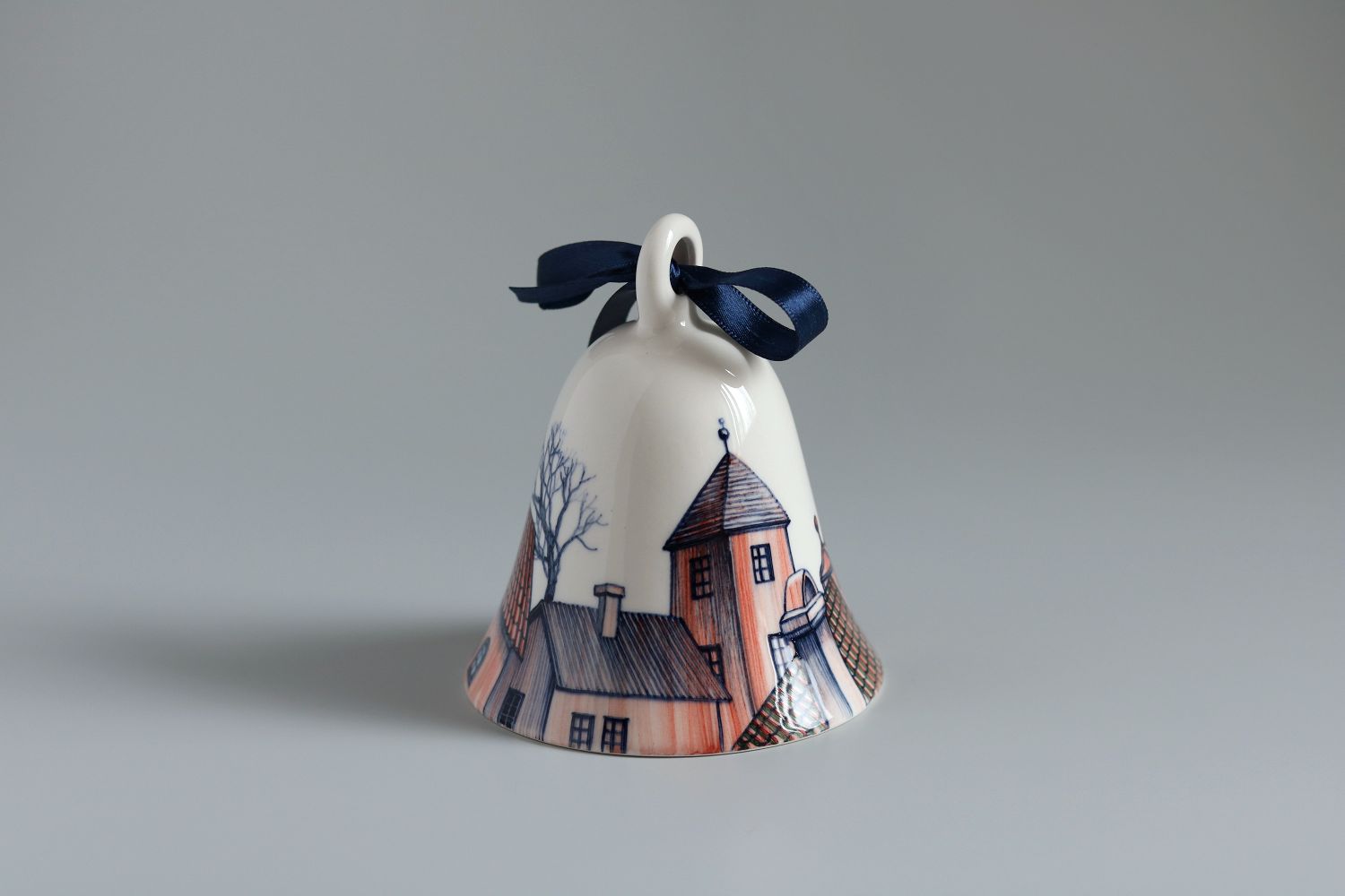 Clopoței ceramici pictați - Cadou de Crăciun - Ceramic Sparrow (1)