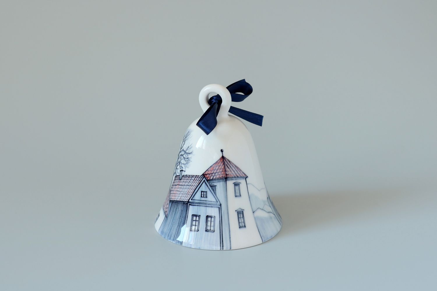 Clopoței ceramici pictați - Cadou de Crăciun - Ceramic Sparrow (1)
