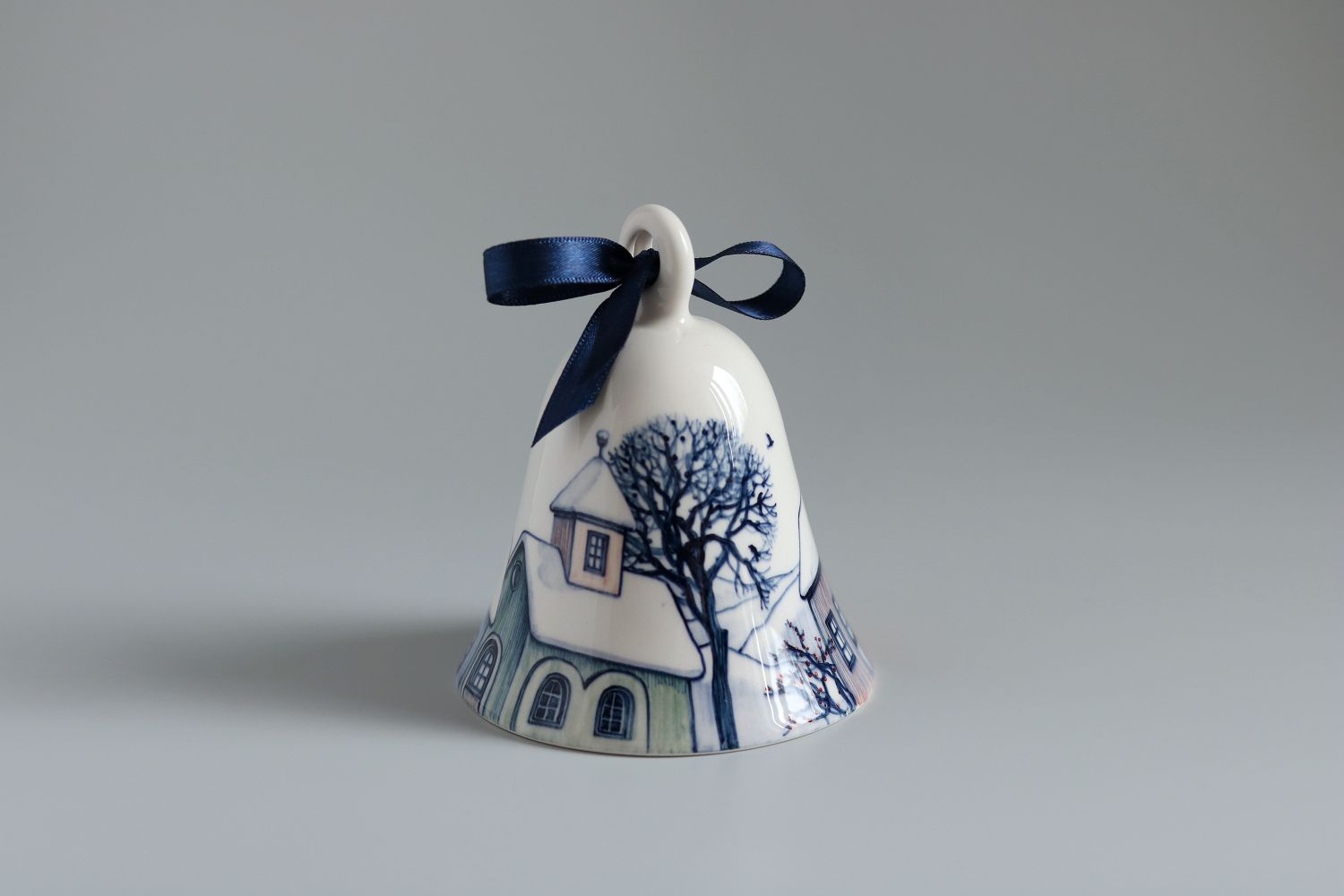 Clopoței ceramici pictați - Cadou de Crăciun - Ceramic Sparrow (1)
