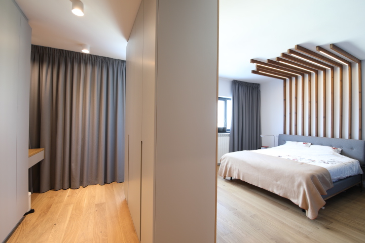 dormitor penthouse cu trei camere