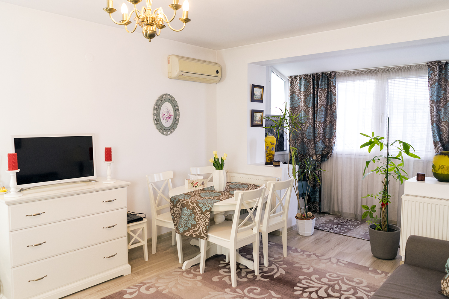 amenajare stil britanic living dining