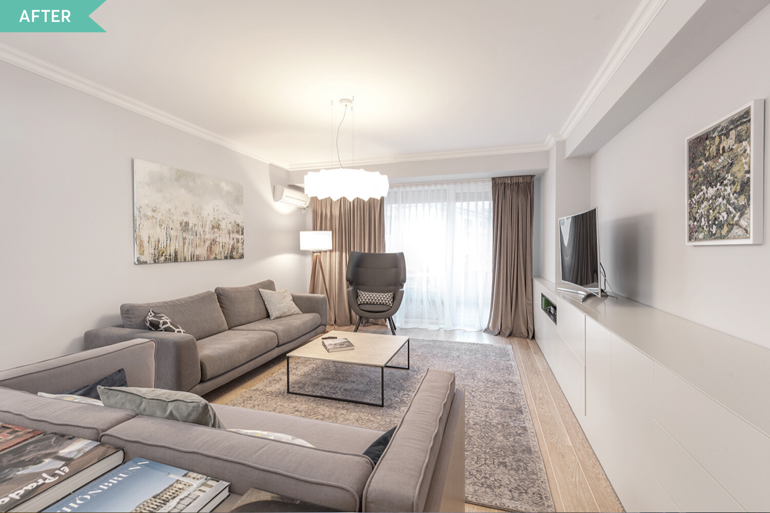 living apartament cu terasă