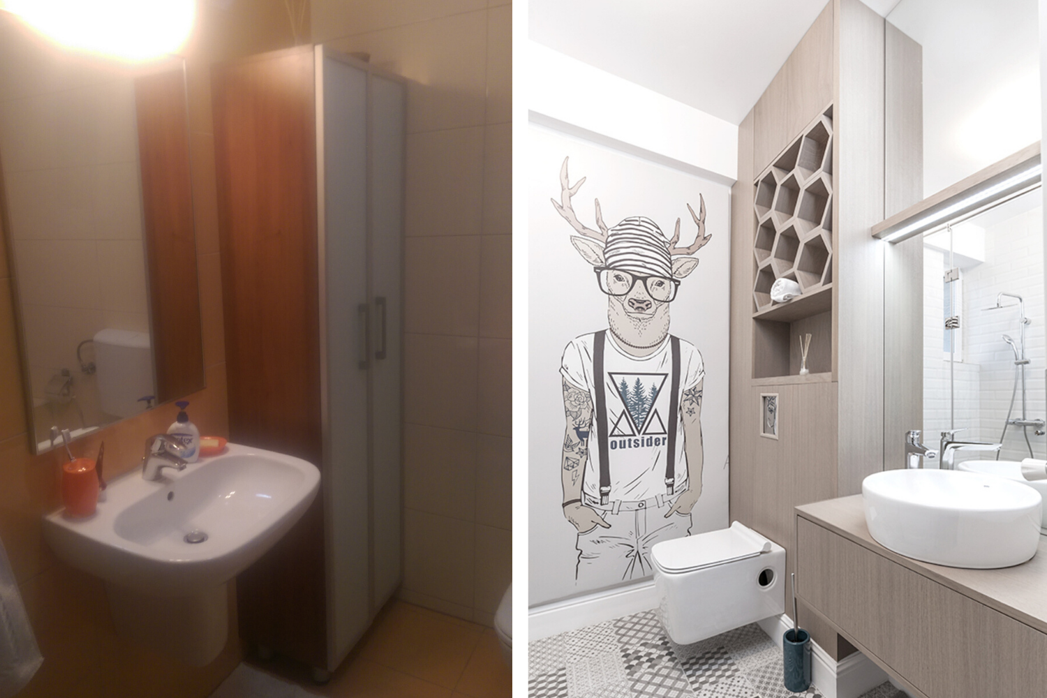 apartament cu terasa baie