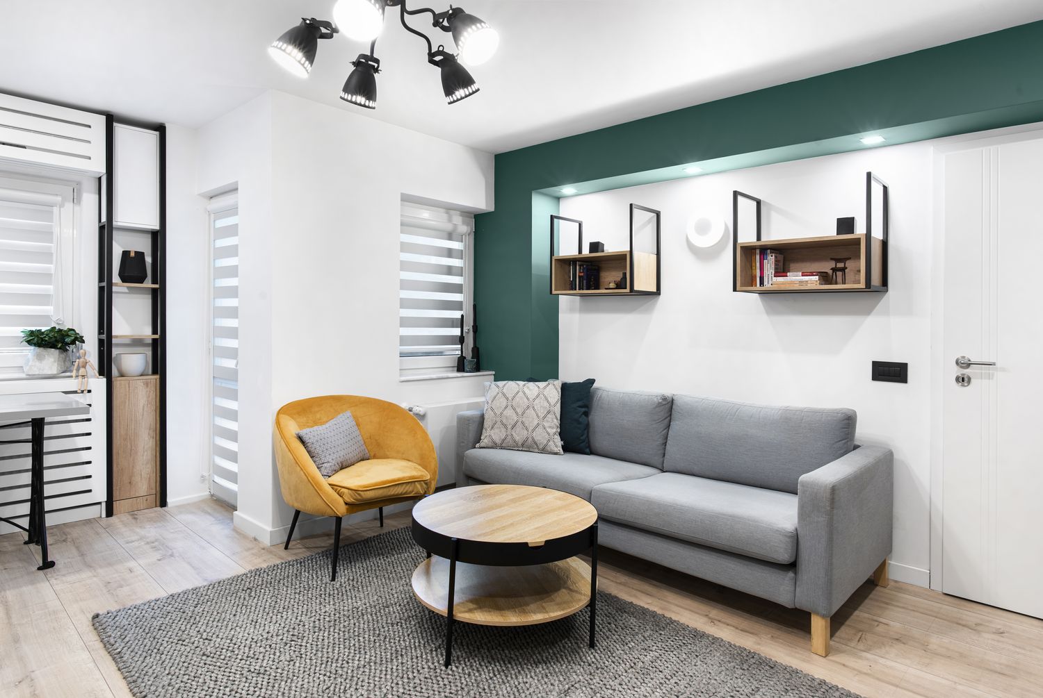 apartament de burlac living