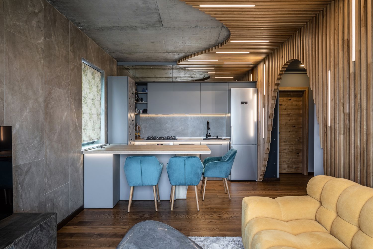 apartament industrial dining