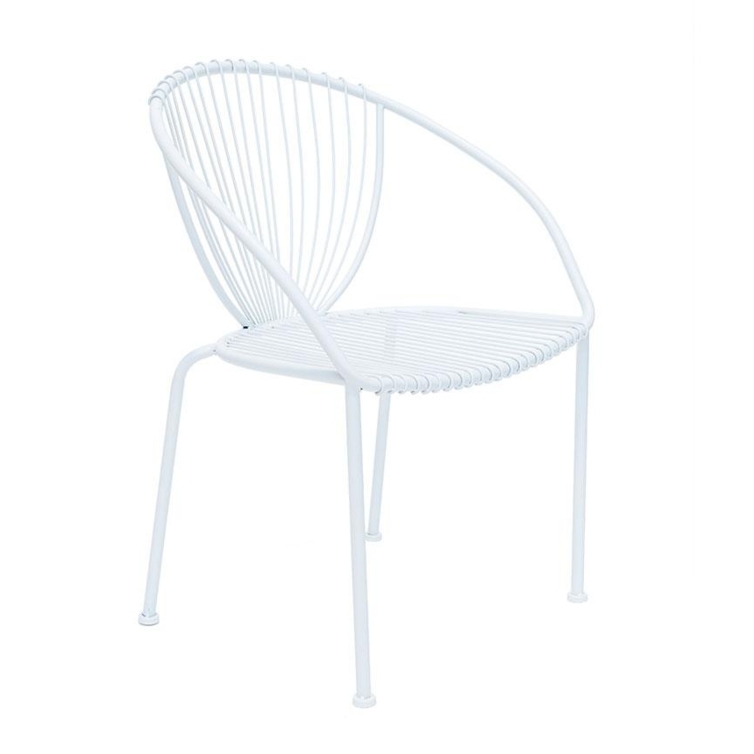 scaun alb din metal vivre