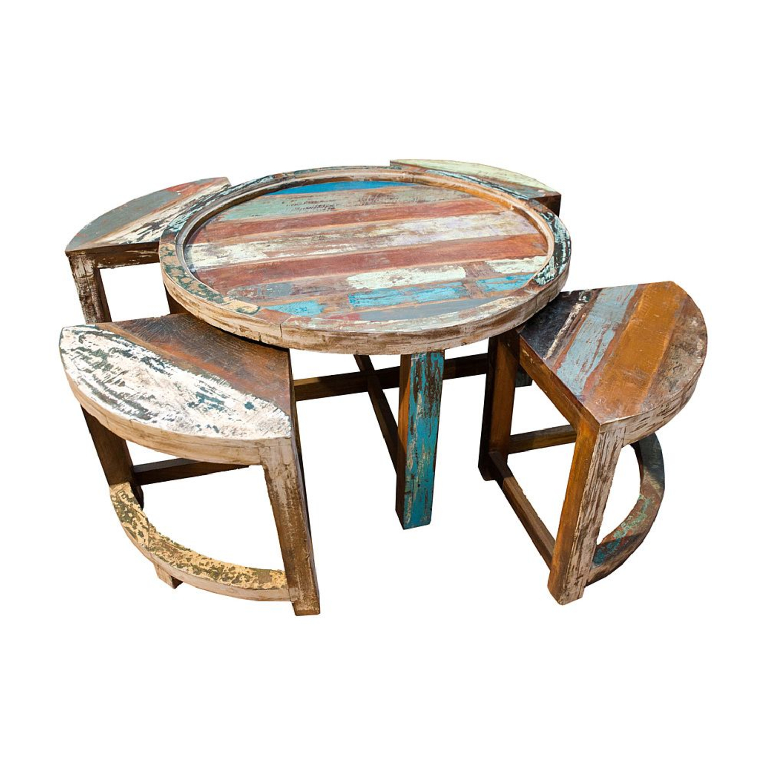 set de gradina masa 4 scaune yogita lemn masiv