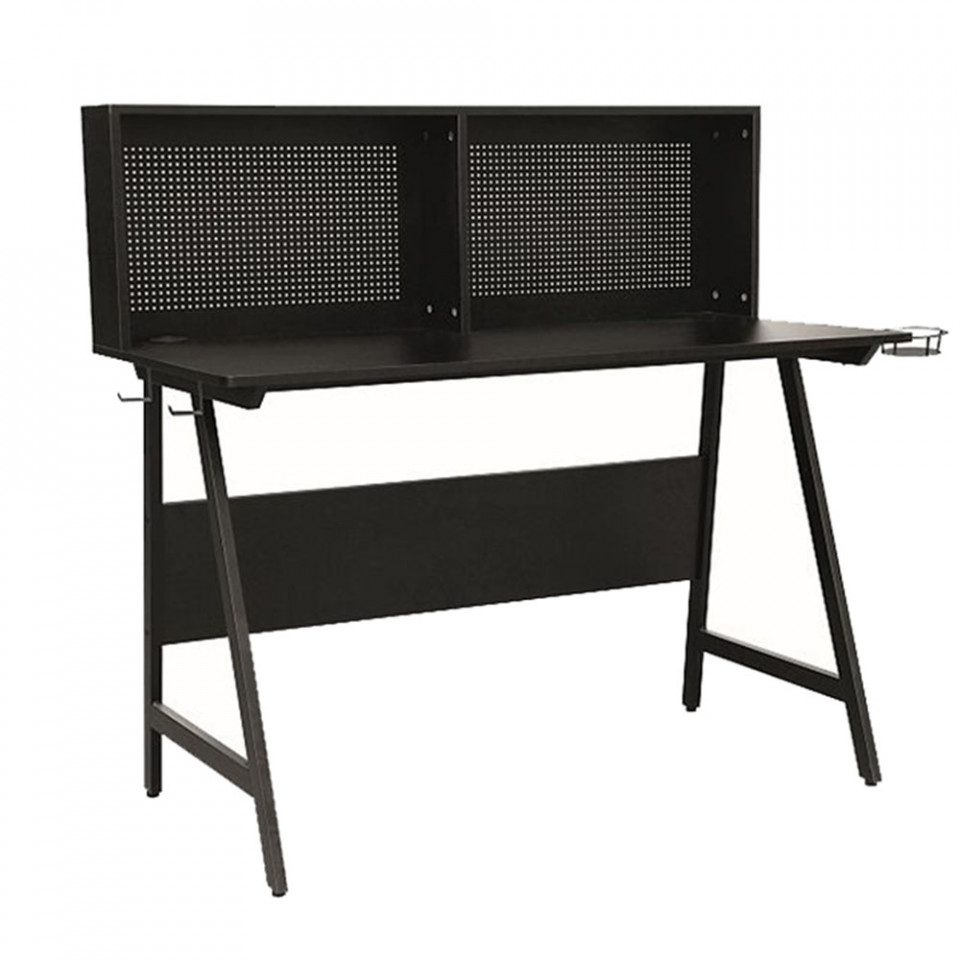 birou negru mdf metal