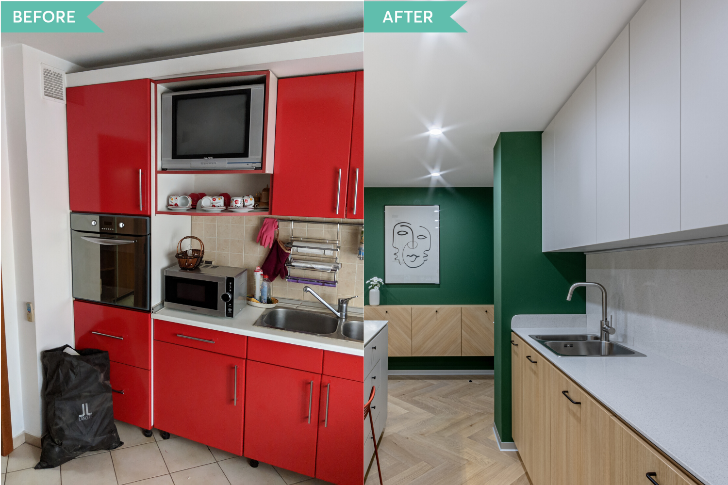 Before and after - amenajare de bucatarie in stil contemporan - Craftr (3)
