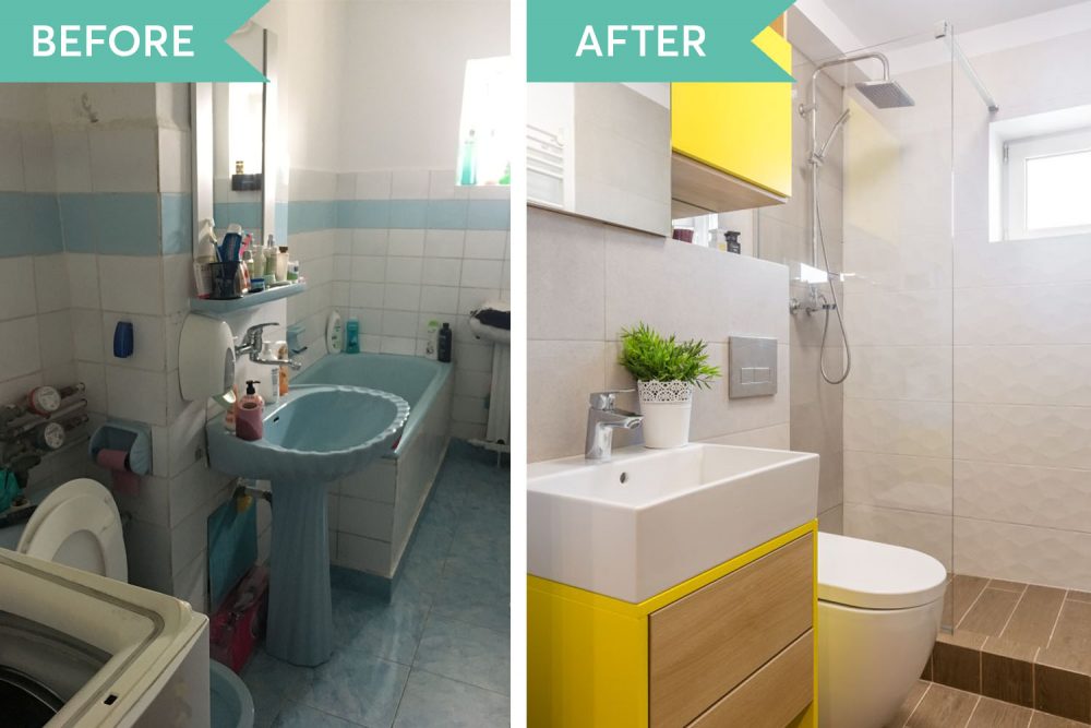 Before and after baie