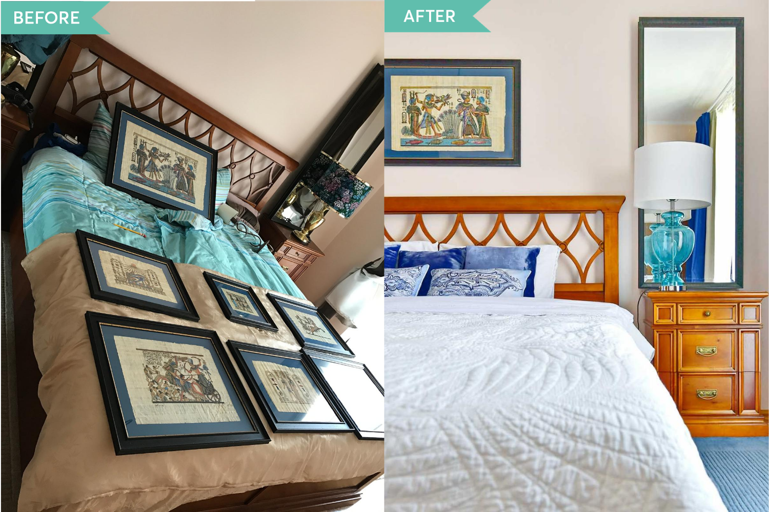 Before and after - renovare dormitor casa Targu Mures - Simona Ungurean