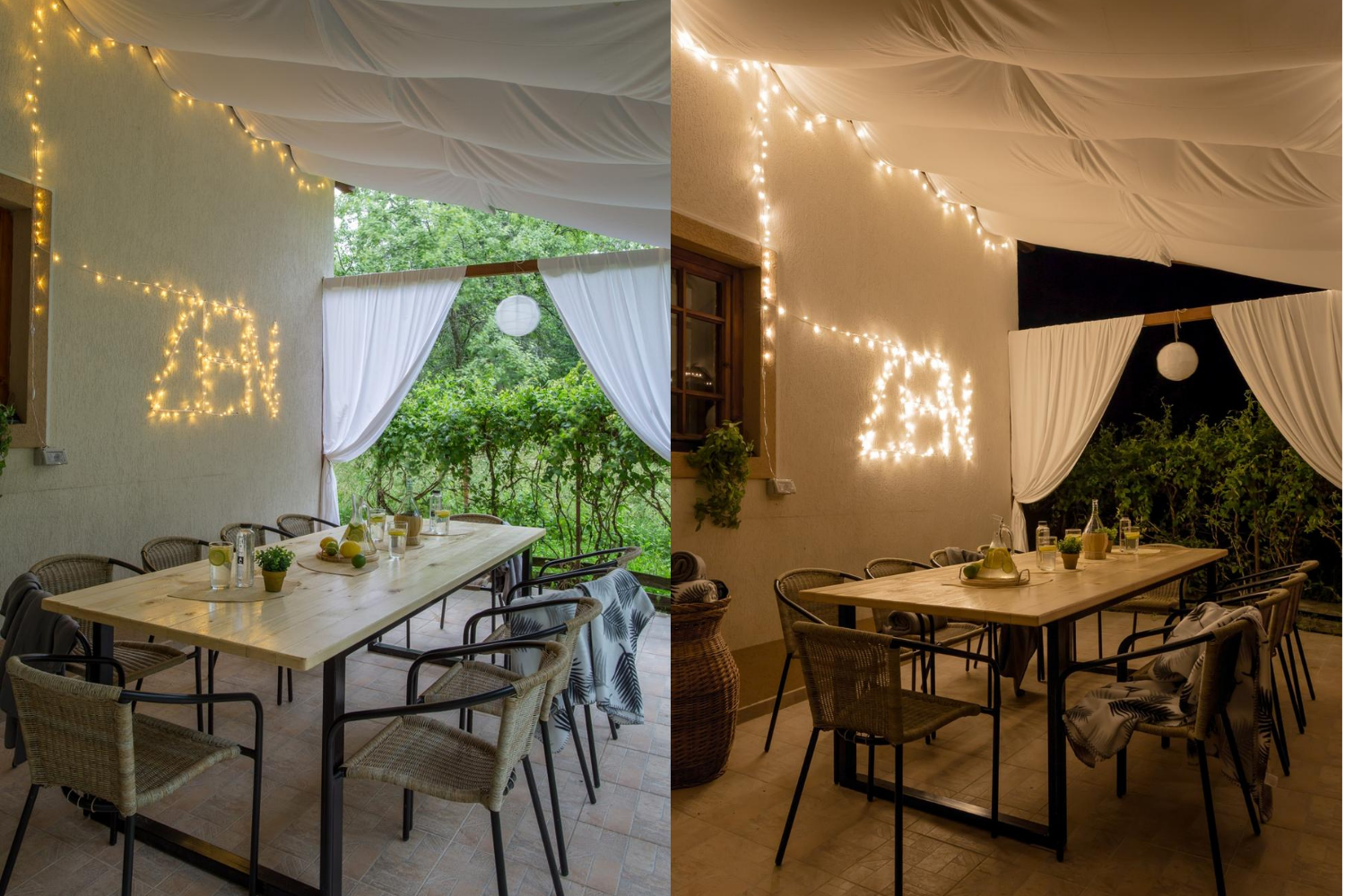 Casa Zen Comarnic - terasa ziua si seara (1)