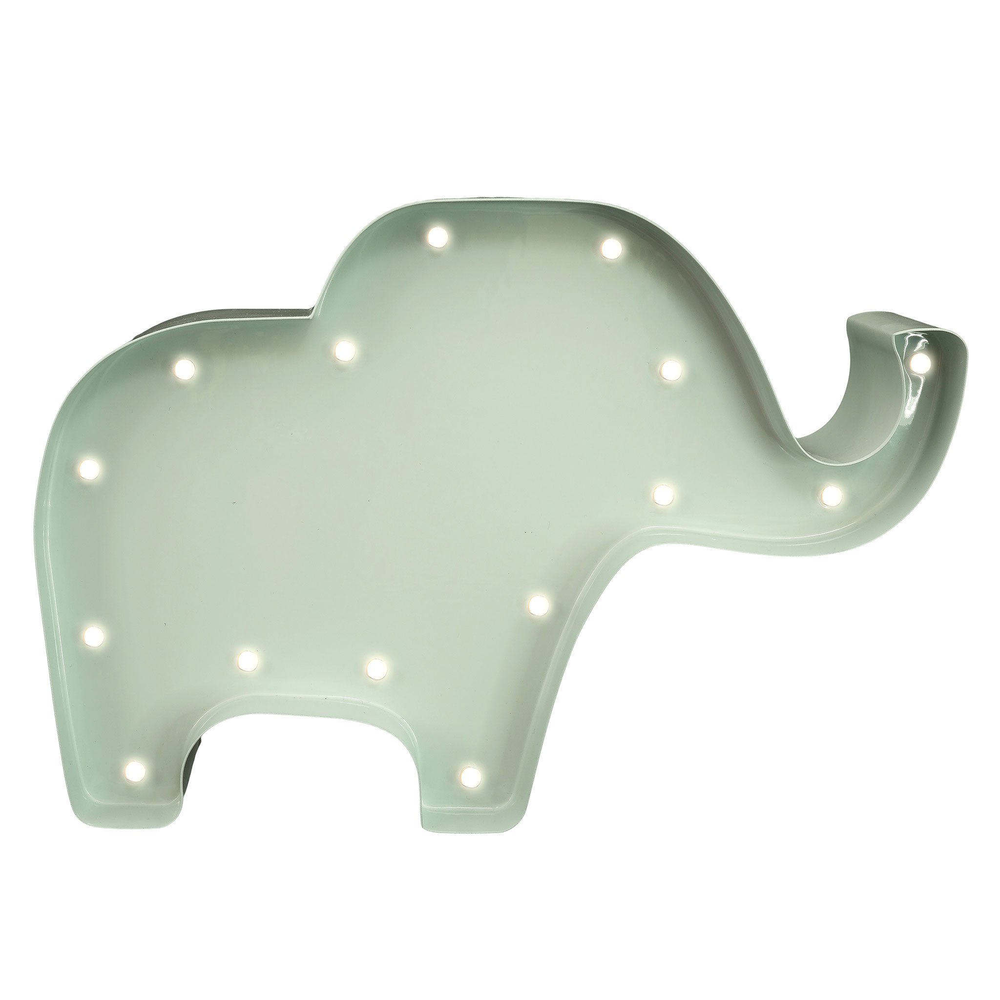 elefant luminos metal