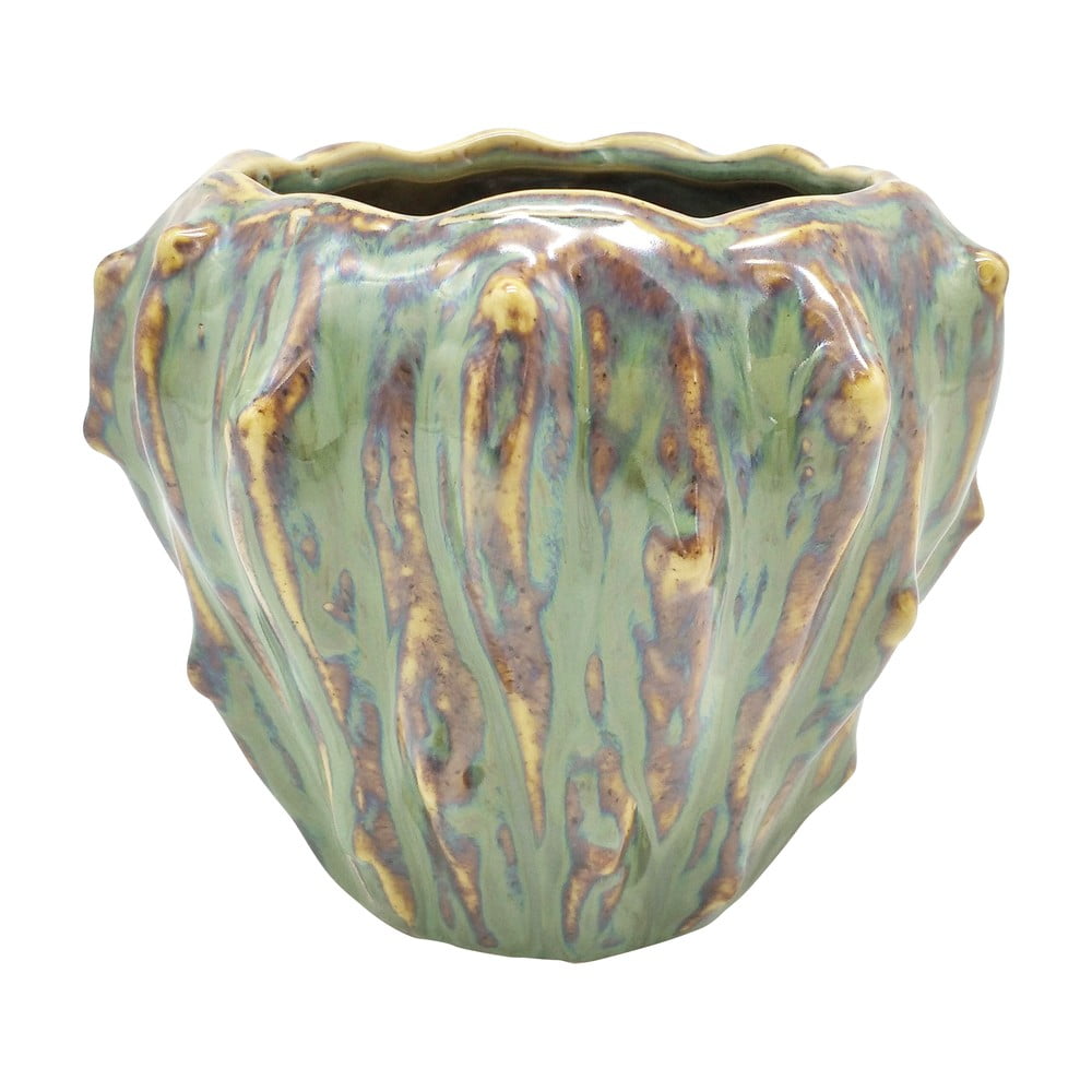 ghiveci din ceramica verde masliniu bonami