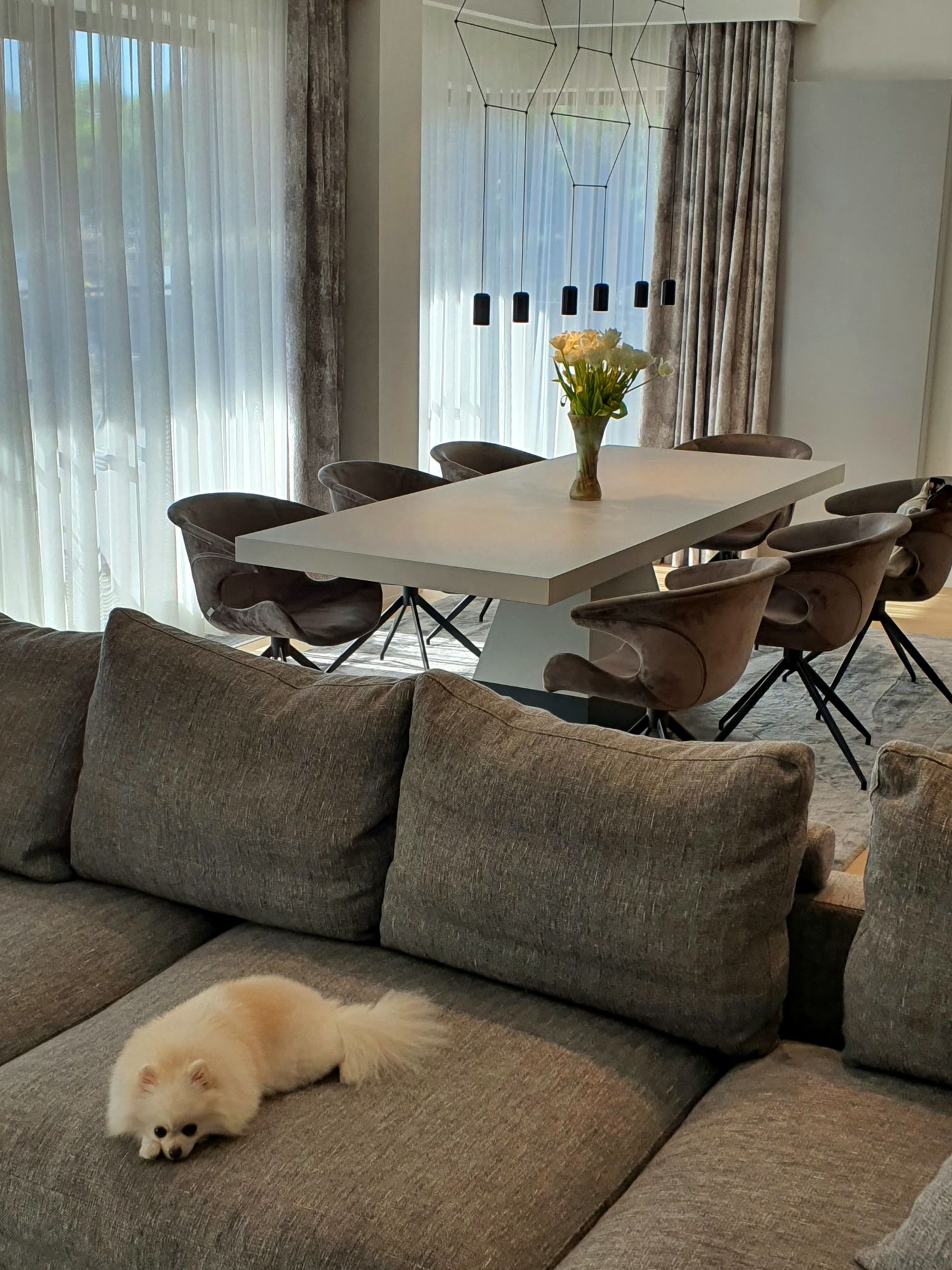 pufosenie in living