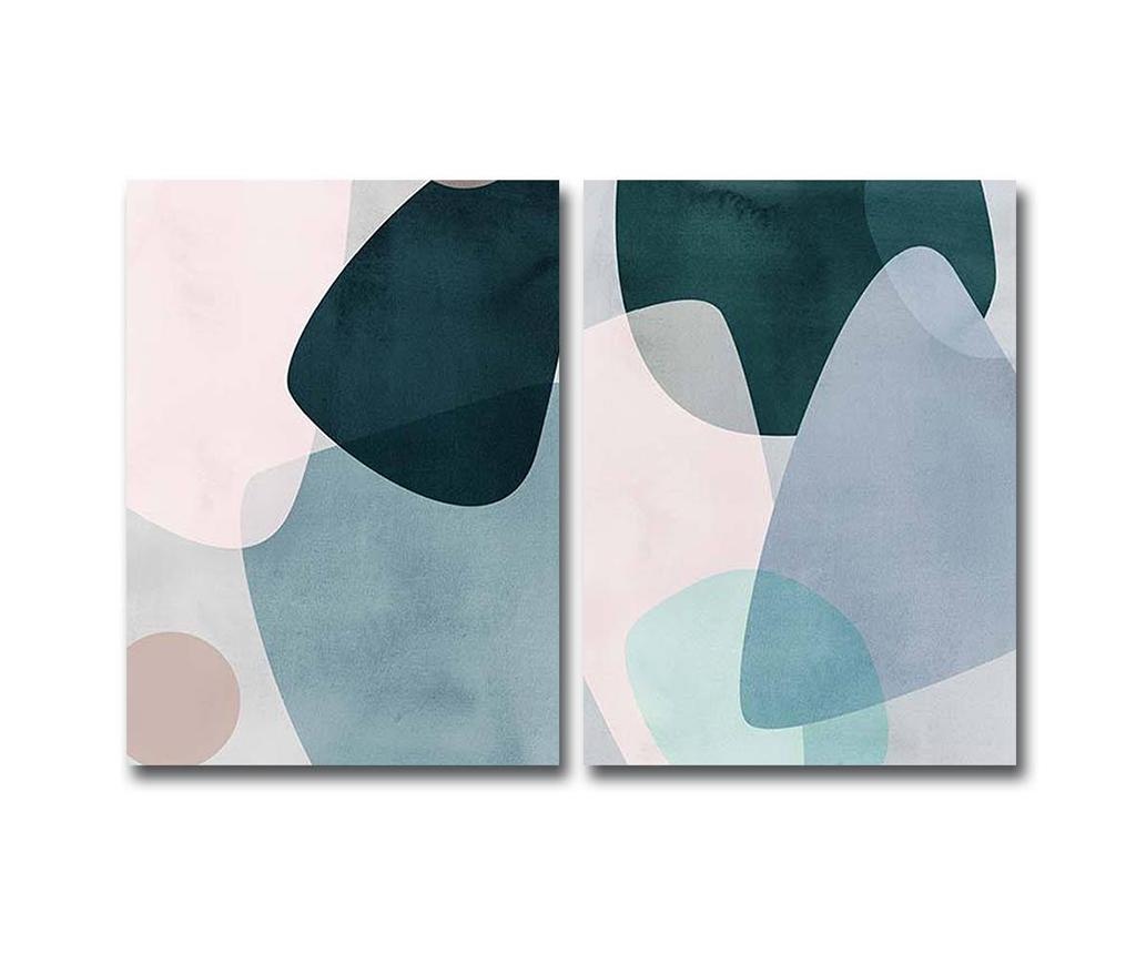 set tablouri cu forme abstracte