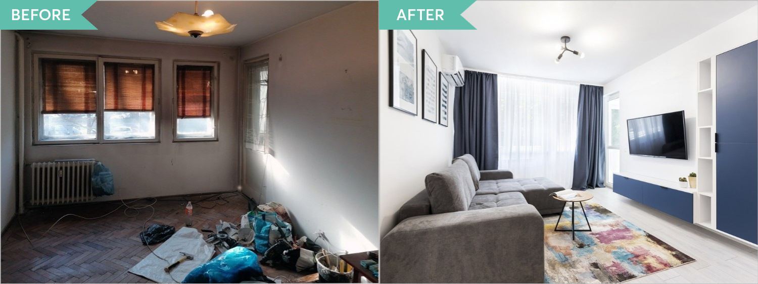 Before and after apartament Militari renovare Vim Studio (1)
