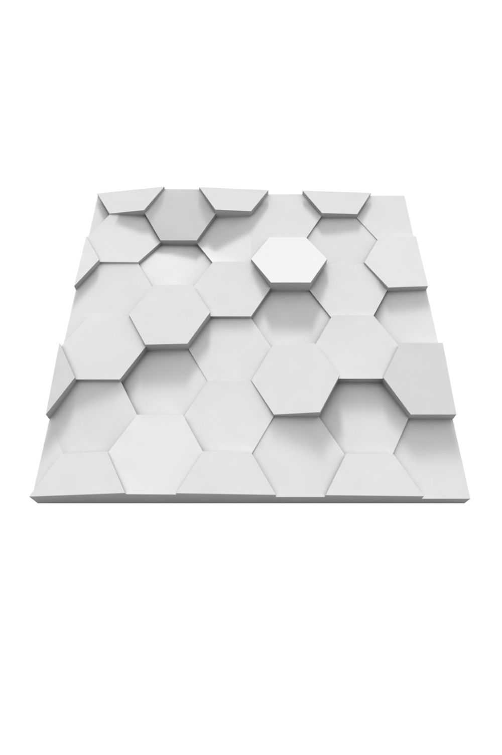 panou decorativ 3d placi hexagonale