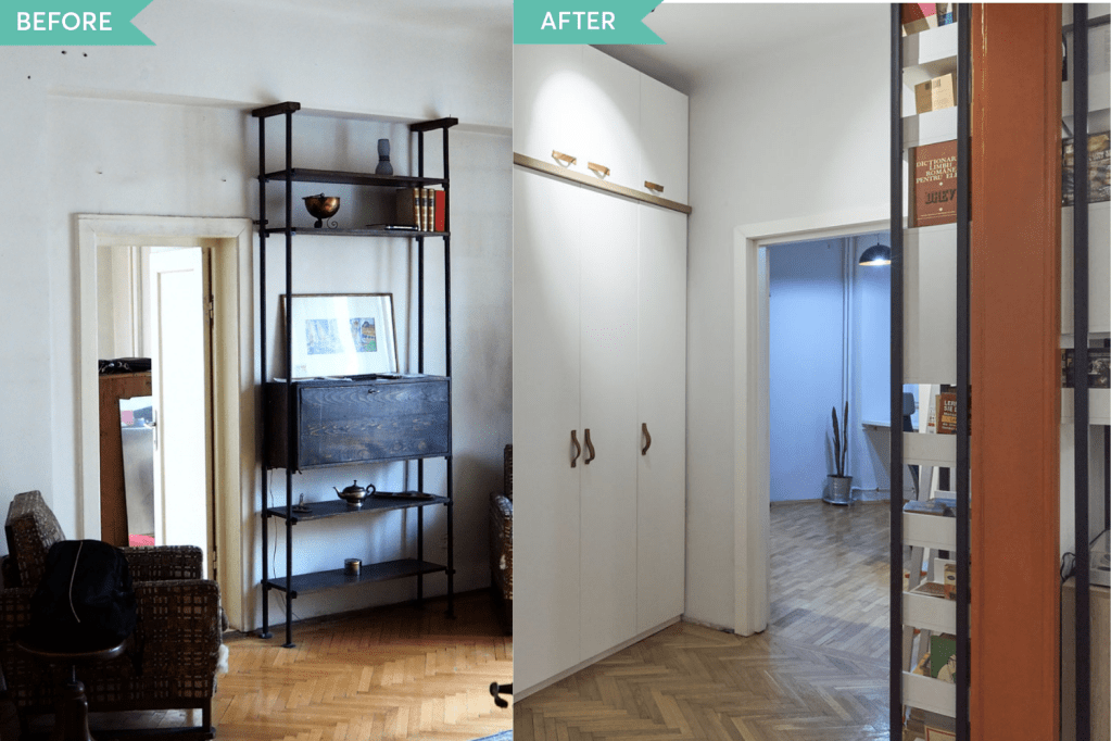 Before and after renovare apartament Universitate Bucuresti (2)