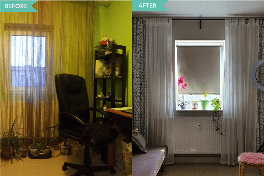Before and after renovare Tineretului (1)
