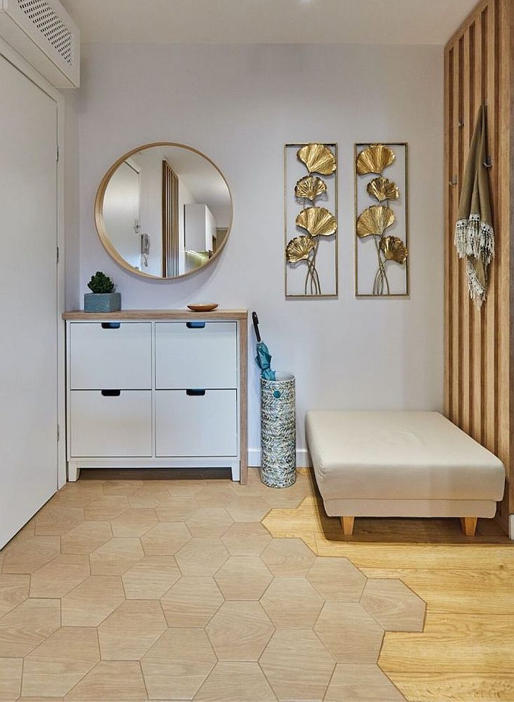 Holuri mici moderne cu plăci hexagonale