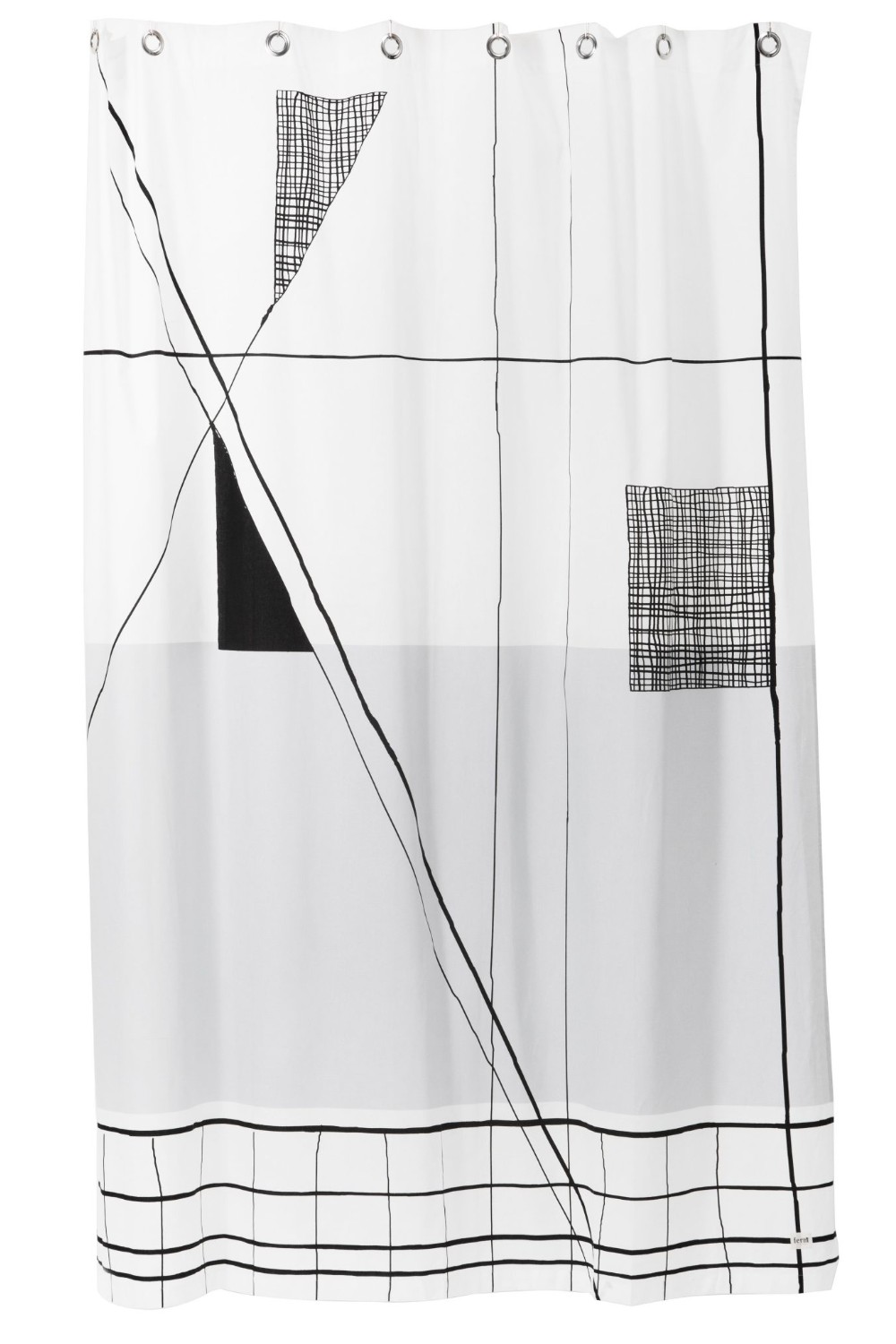 perdea de dus bumbac modele geometrice