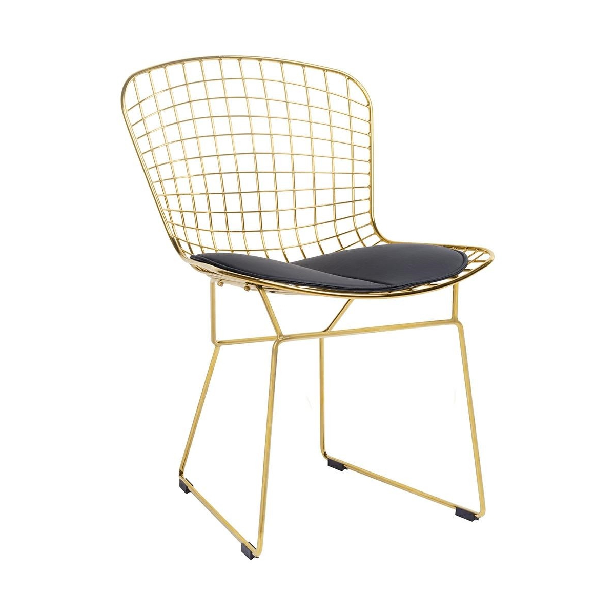scaun metal auriu