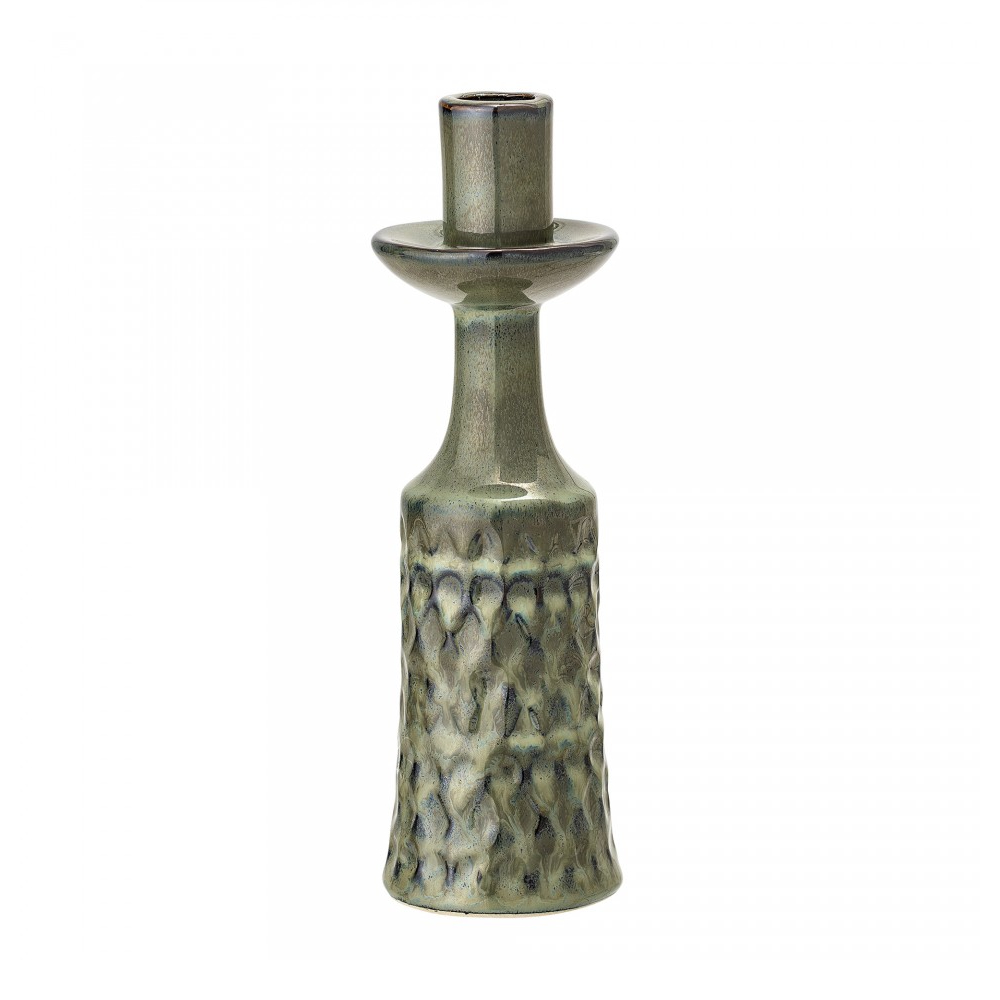 suport pentru lumanare verde din ceramica