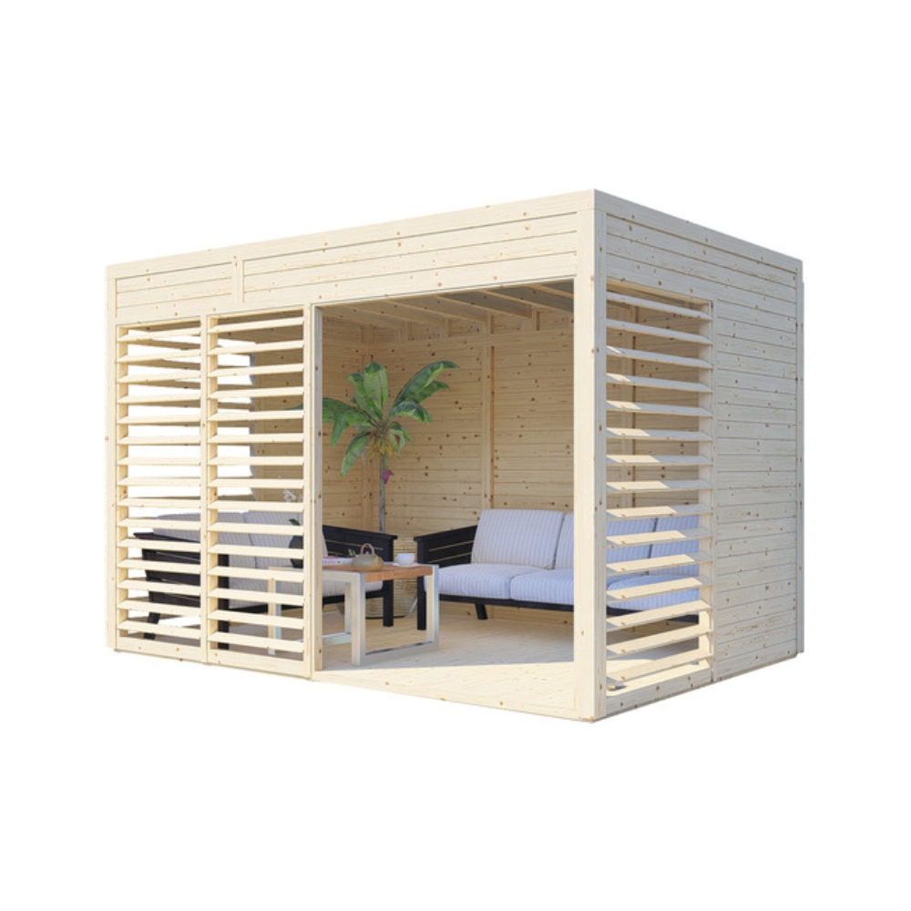 foisor din lemn modern cub hornbach
