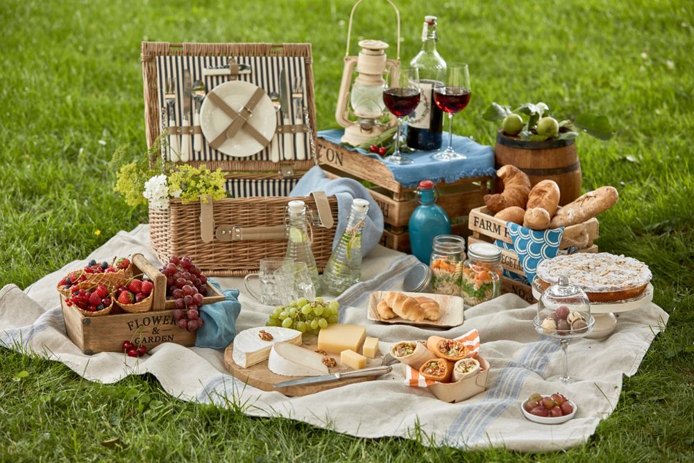 picnic instagramabil coș