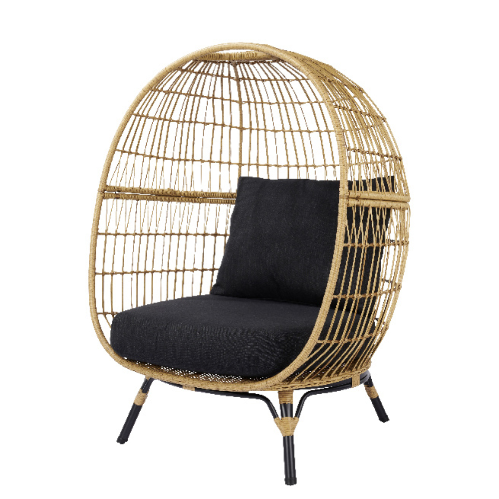 fotoliu de gradina egg chair din ratan brico depot