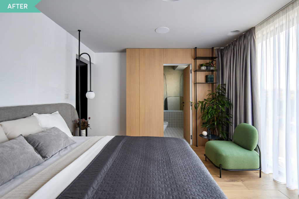 Renovare apartament Pipera - dormitor după amenajare - arh. Andra Bica Kanso Design (1)