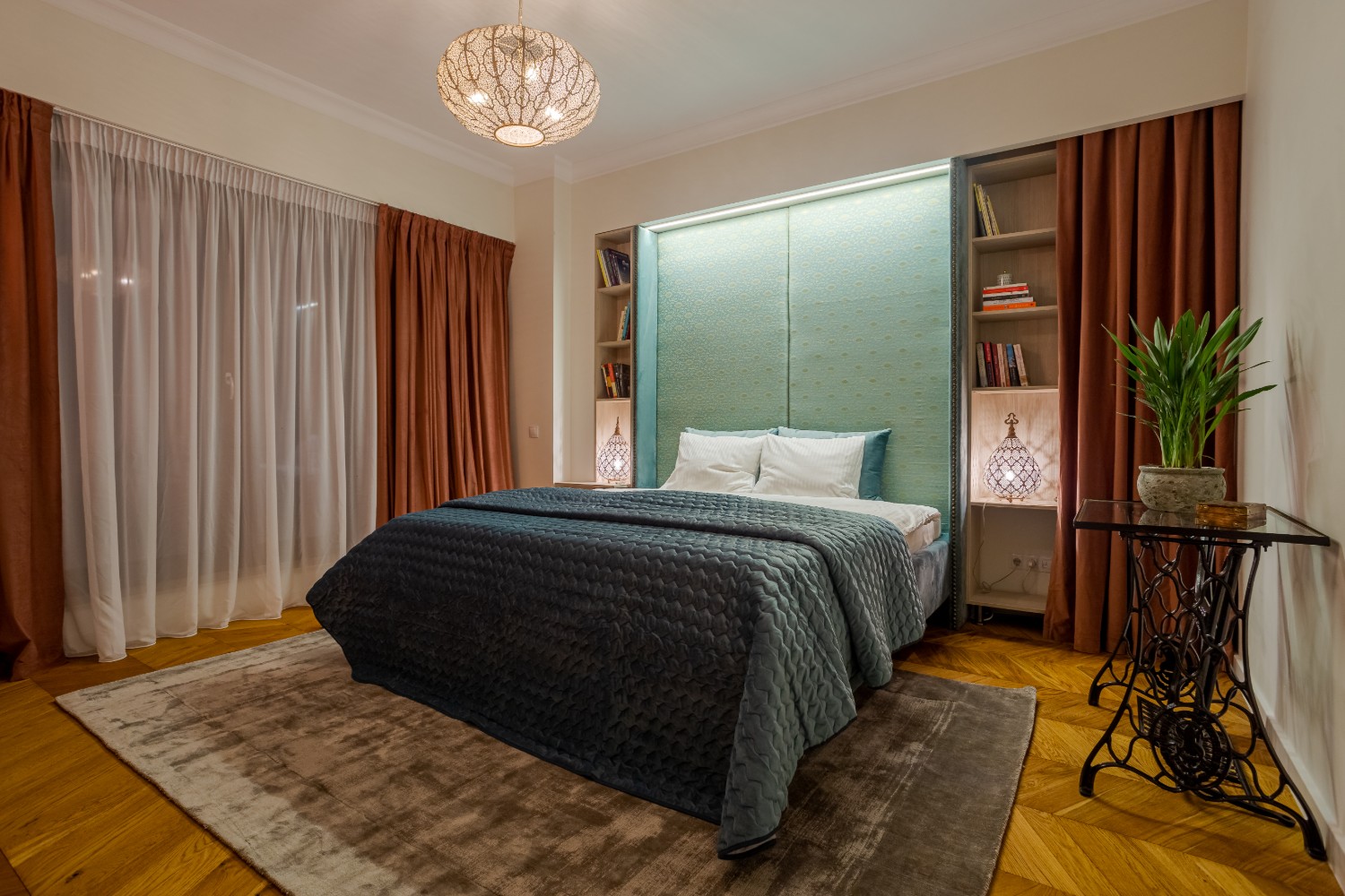 Amenajare duplex București - Interiology arh. Alexandru Bucur - dormitor stil oriental