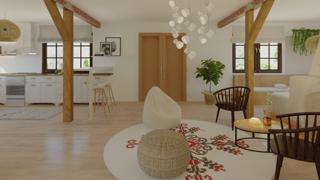 Raportează-te la spațiul în care locuiești cu grijă și atenție Foto: randare