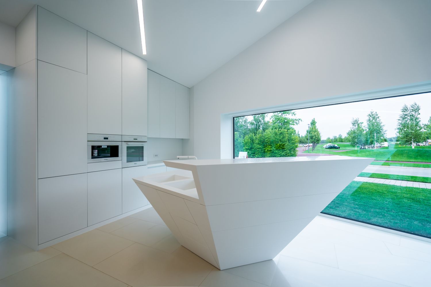bucatarie minimalista casa teaca