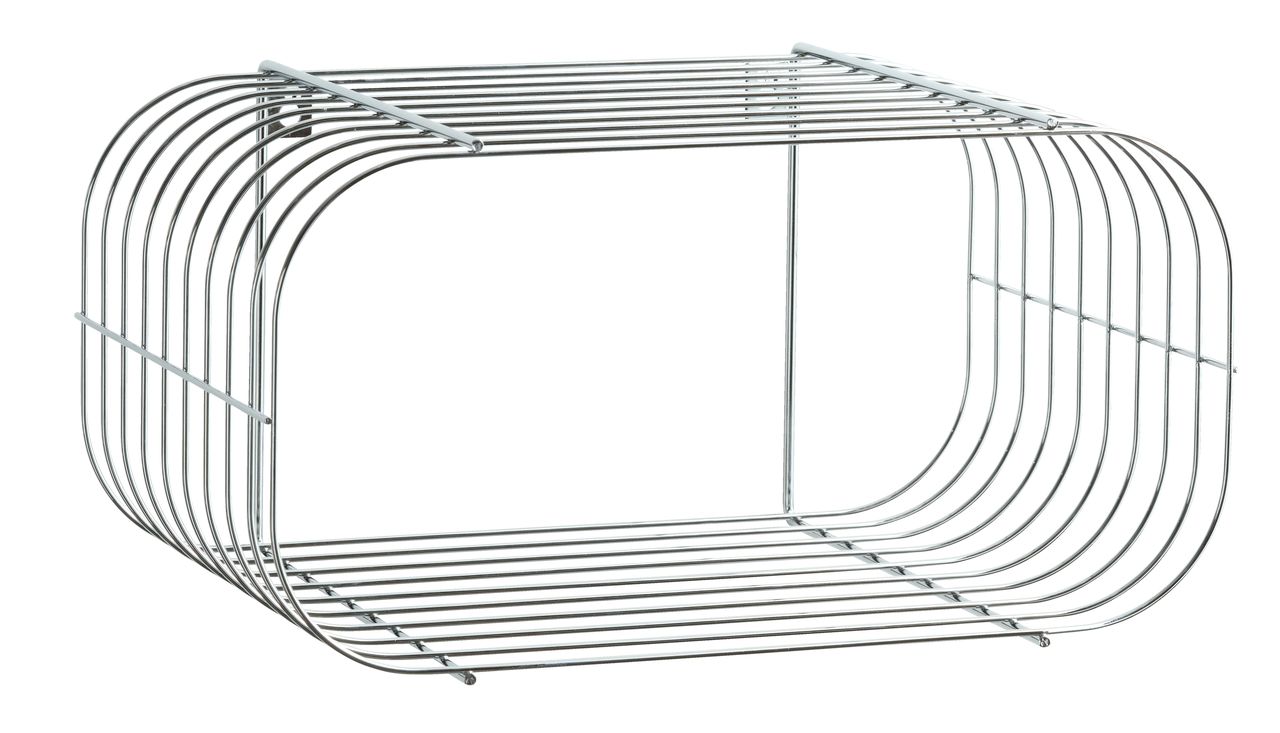 Raft perete WIRE crom foto jysk.ro