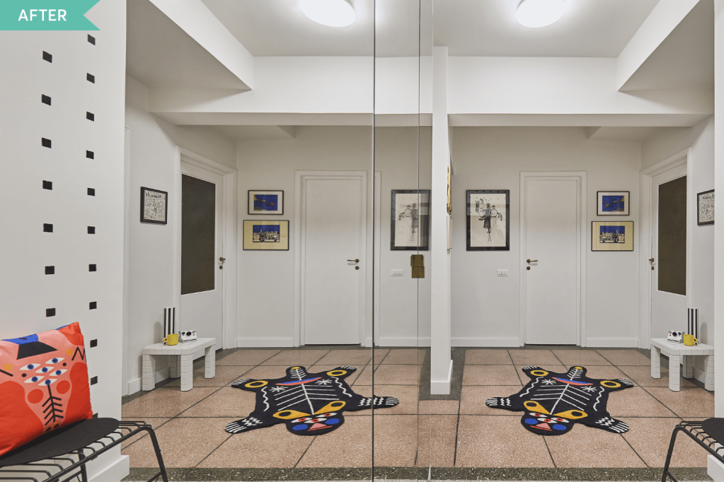Before and after - Renovare hol Cotroceni - arh. Andra Bica - Kanso (3)