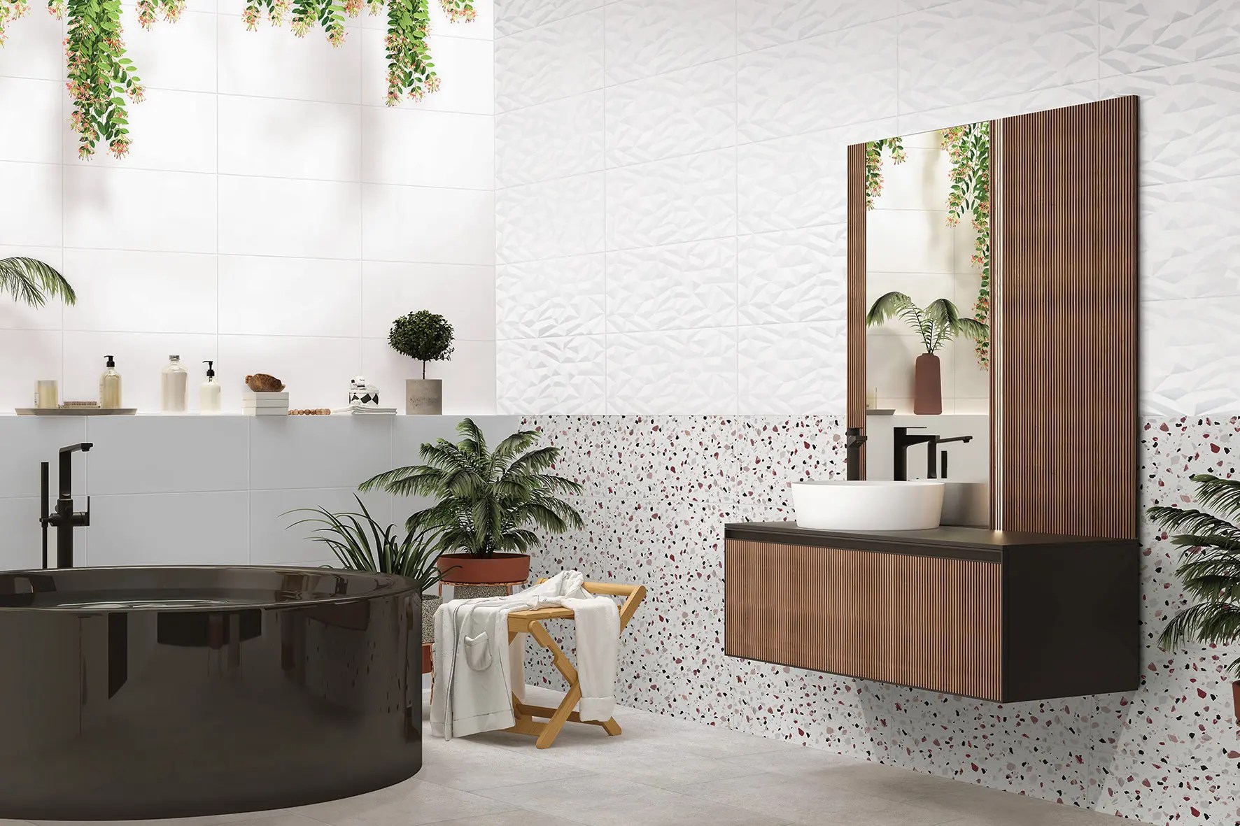tendinte placi ceramice terrazzo 
