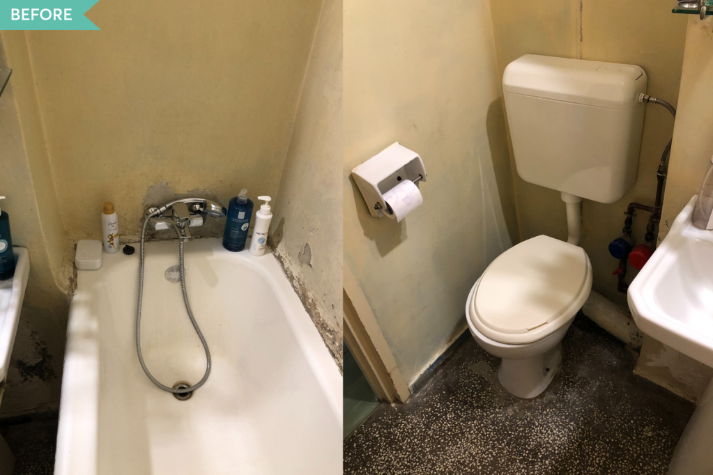 Renovare baie apartament comunist Bucuresti - arh. Cristiana Zgripcea (1)