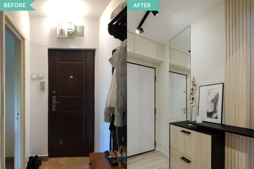 Renovare hol apartament comunist Bucuresti - arh. Cristiana Zgripcea (2)