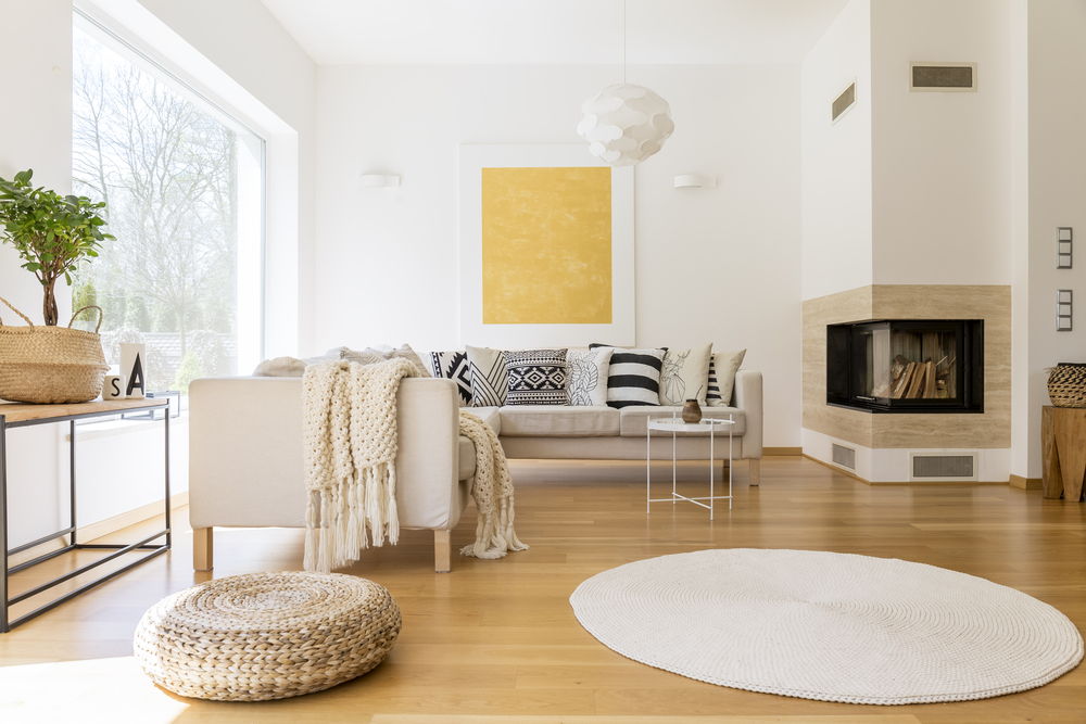 covor living dimensiune shutterstock