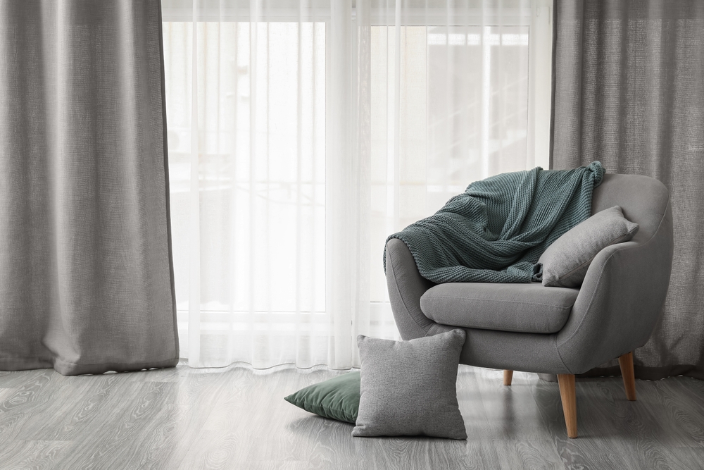 draperii in interior design minimalist
