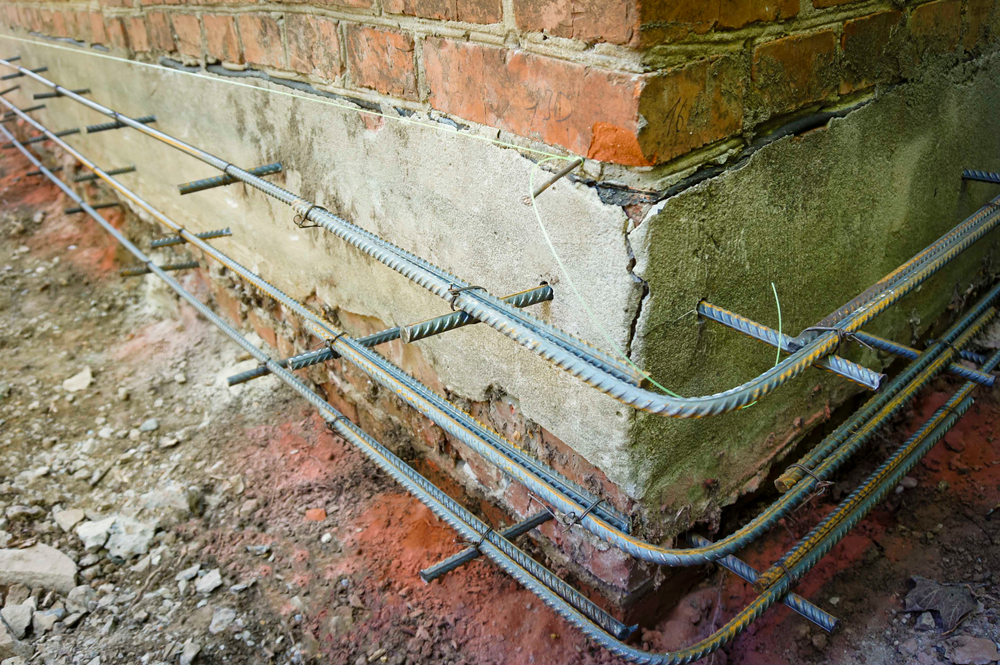 consolidare fundatie casa veche cu fier beton
